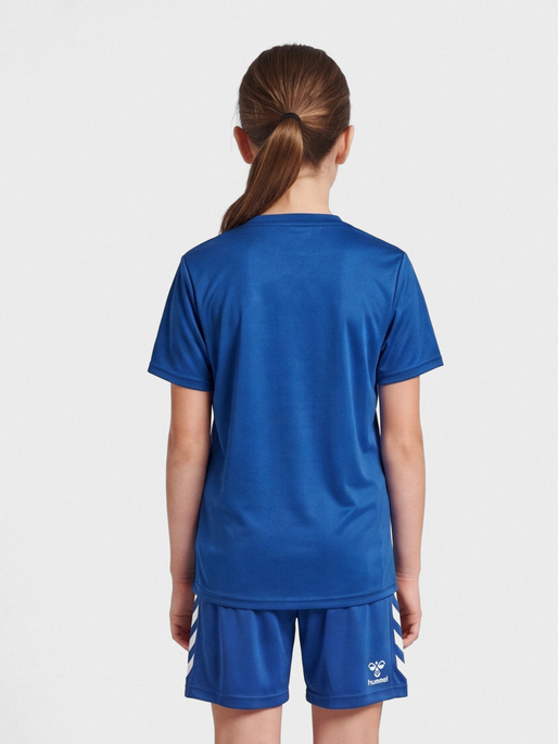 hmlESSENTIAL JERSEY S/S KIDS, TRUE BLUE, model