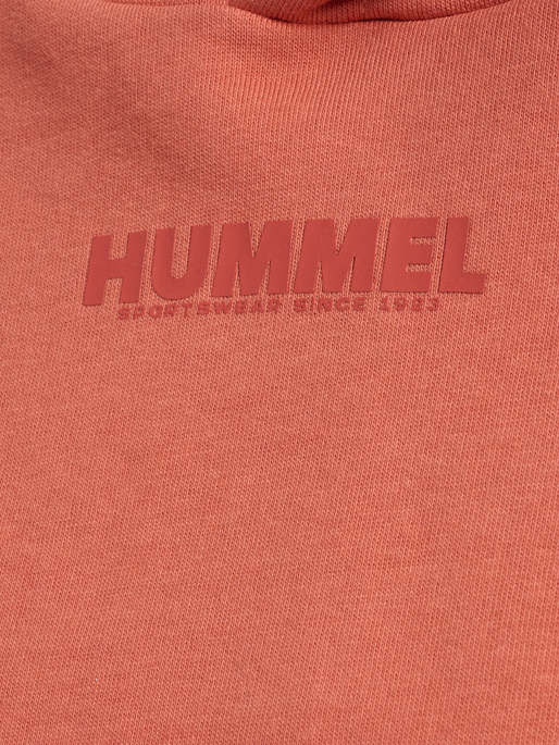 hmlLEGACY WOMAN CROPPED HOODIE, APRICOT BRANDY hmlLEGACY WOMAN CROPPED HOODIE, APRICOT BRANDY, packshot