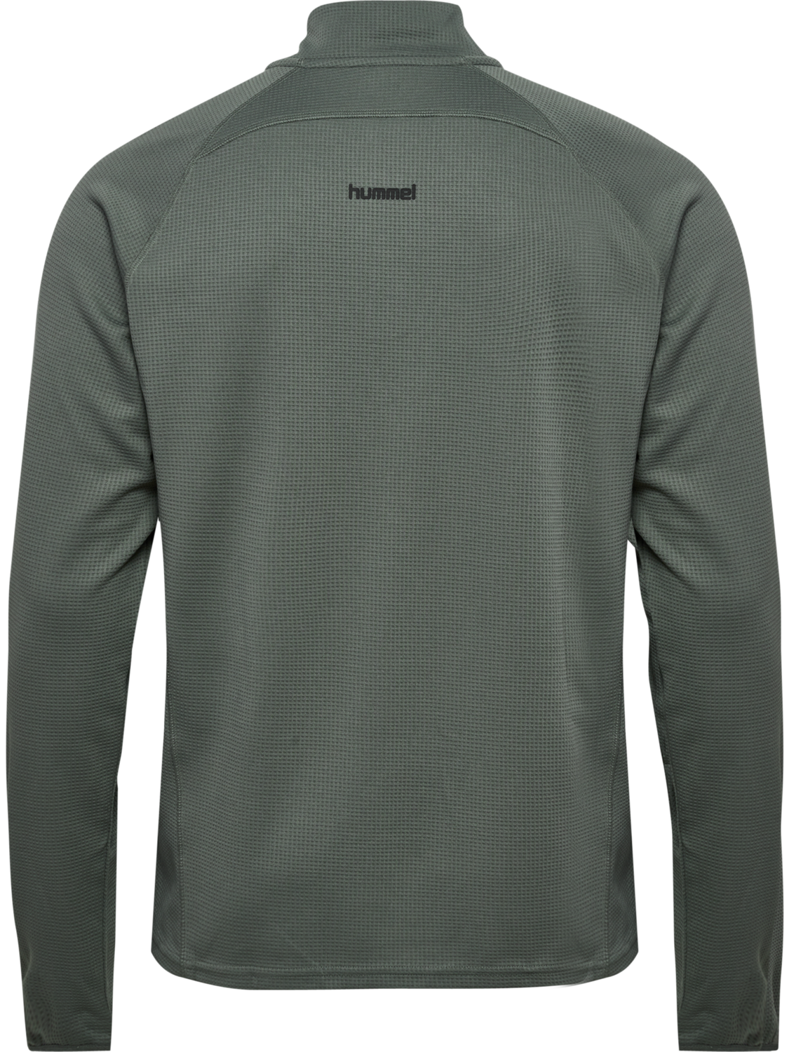 hmlPULSE HALF ZIP MIDLAYER, CASTOR GRAY, packshot
