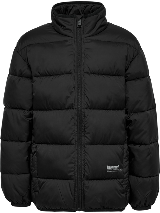 hmlJR LIGHTWEIGHT PUFFER JACKET, BLACK, packshot