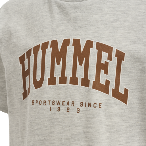 hmlFAST T-SHIRT S/S, LIGHT GREY MELANGE, packshot