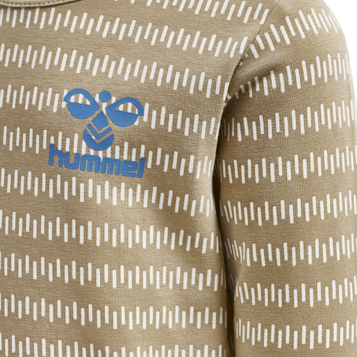 hmlESME T-SHIRT L/S, HUMUS, packshot