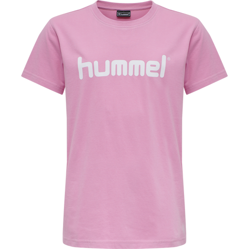 HUMMEL GO KIDS COTTON LOGO T-SHIRT S/S, COTTON CANDY HUMMEL GO KIDS COTTON LOGO T-SHIRT S/S, COTTON CANDY, packshot