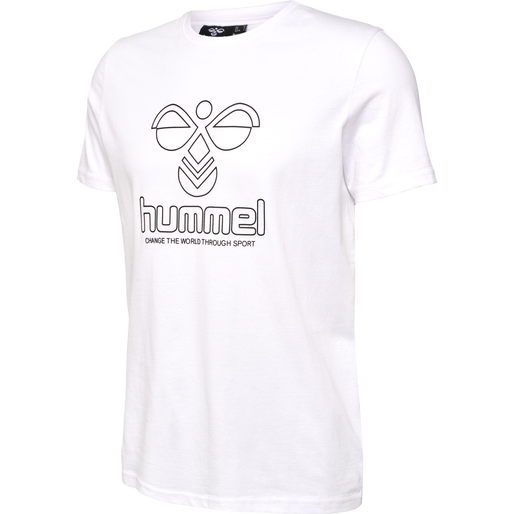 hmlICONS GRAPHIC T-SHIRT, WHITE, packshot