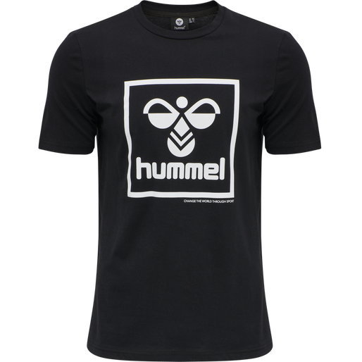 hmlISAM T-SHIRT, BLACK, packshot