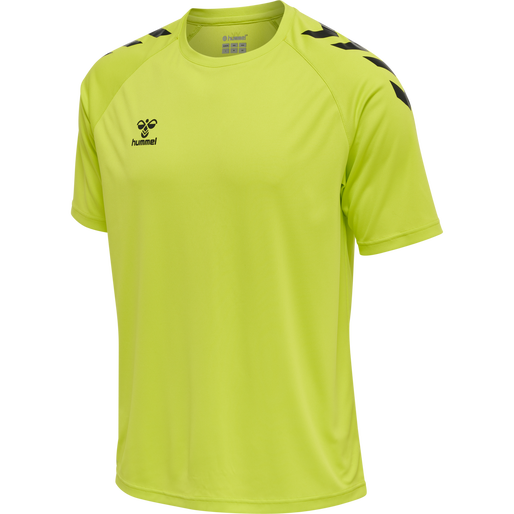 hmlCORE XK CORE POLY T-SHIRT S/S, LIME POPSICLE, packshot