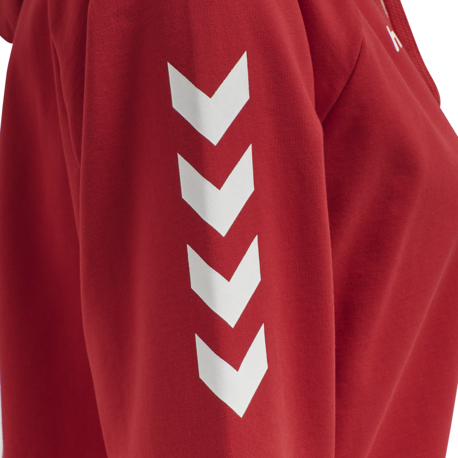 HUMMEL GO COTTON HOODIE WOMAN, TRUE RED, packshot