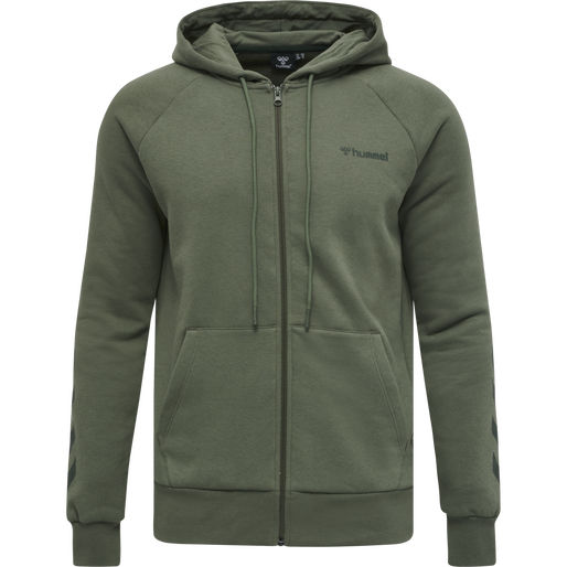 hmlISAM ZIP HOODIE, BEETLE, packshot