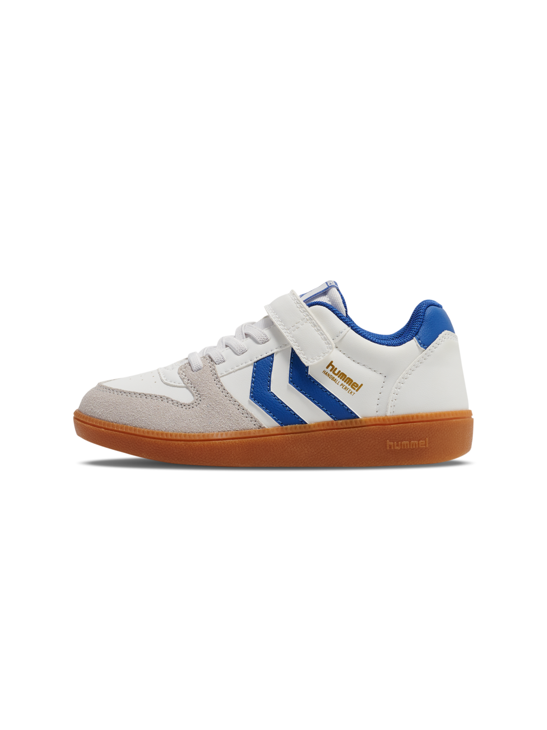 HANDBALL PERFEKT SP JR, WHITE/TRUE BLUE, packshot