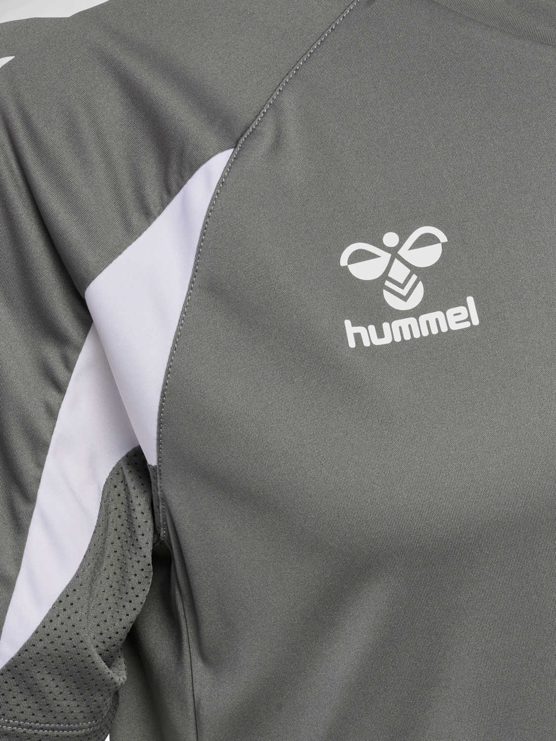 hmlCORE 2.0 JERSEY S/S, STEEL GRAY/WHITE, packshot