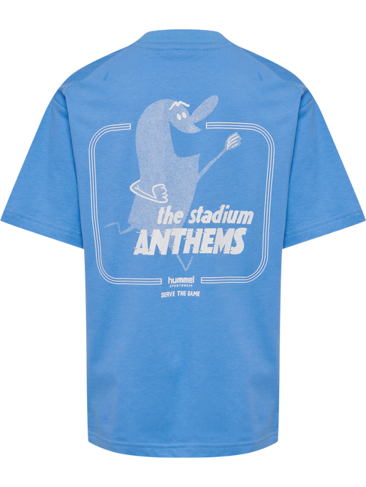 hmlJR LOOSE T-SHIRT S/S STADIUM, LICHEN BLUE hmlJR LOOSE T-SHIRT S/S STADIUM, LICHEN BLUE, packshot