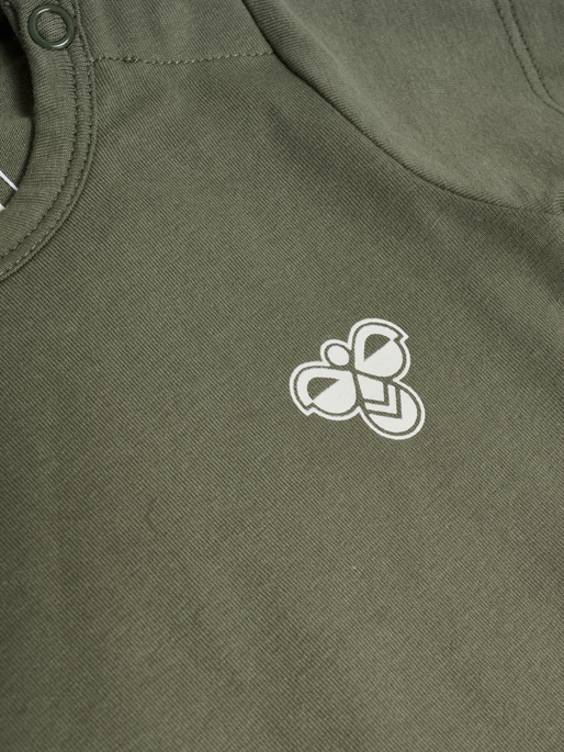 hmlMINI SOLID BODY S/S BEE, DUSTY OLIVE hmlMINI SOLID BODY S/S BEE, DUSTY OLIVE, packshot