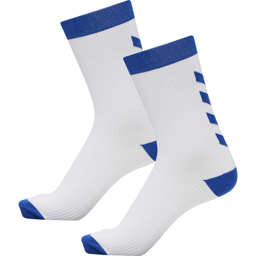 ELEMENT PERFORMANCE SOCK 2 PACK, WHITE/TRUE BLUE ELEMENT PERFORMANCE SOCK 2 PACK, WHITE/TRUE BLUE, packshot