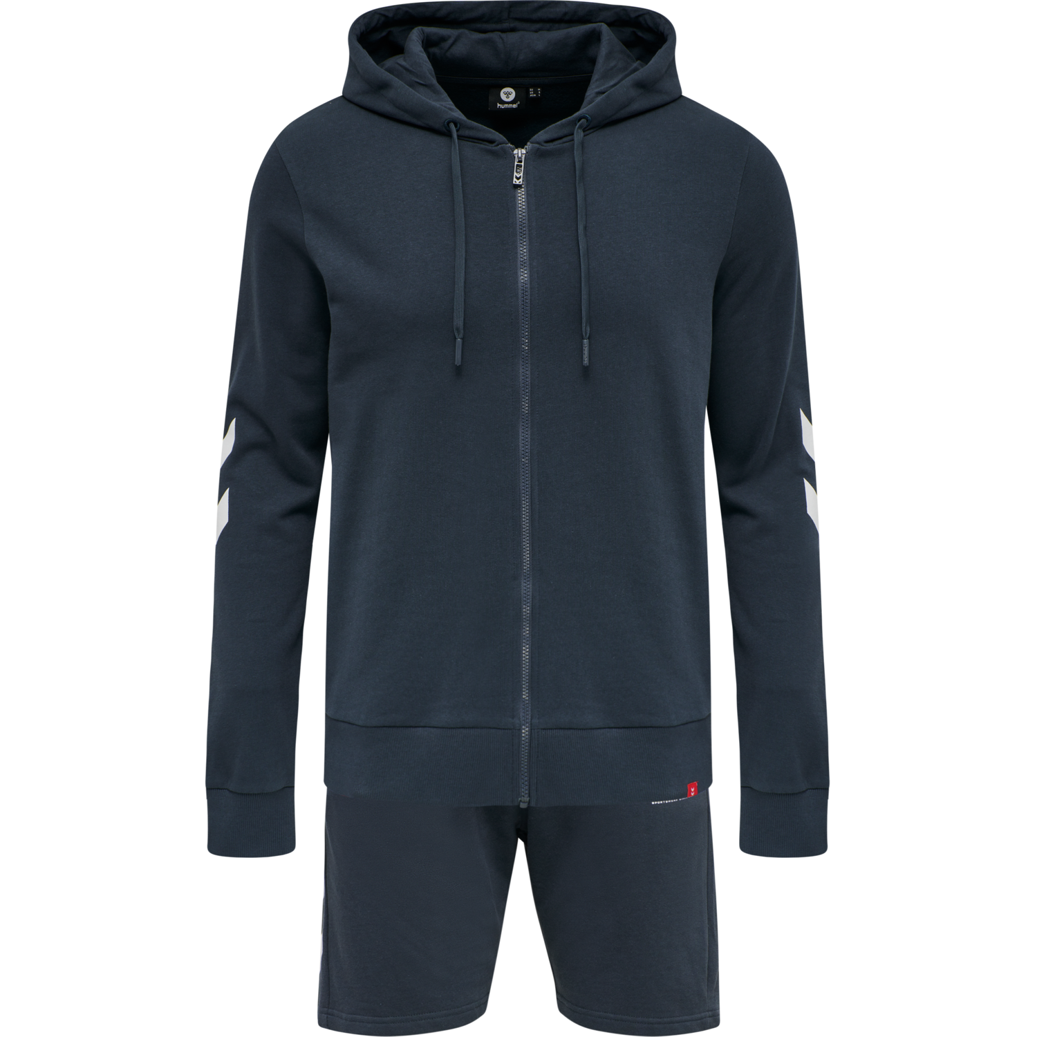 hmlLEGACY ZIP HOODIE SET, BLUE NIGHTS, packshot