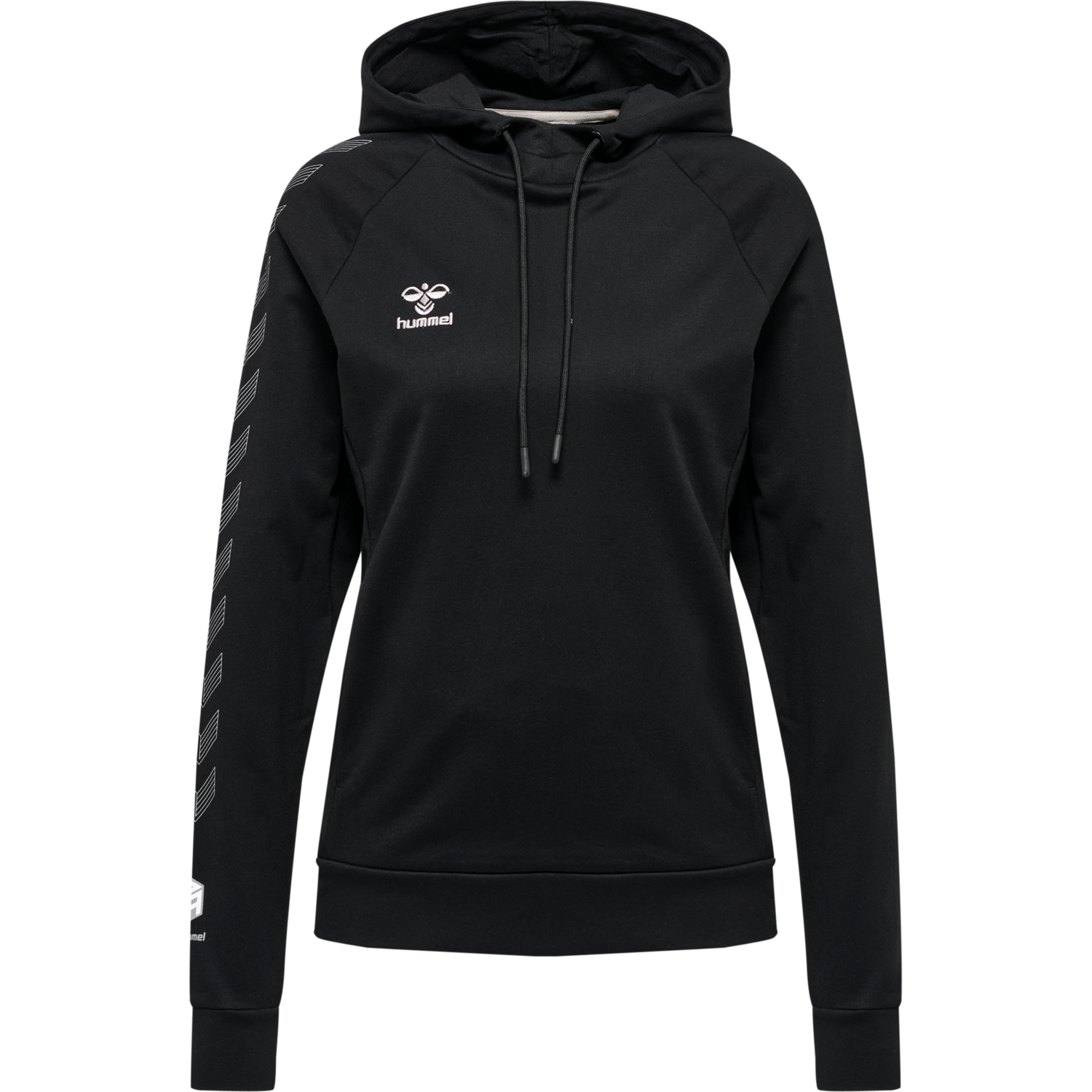 hmlMOVE GRID COTTON HOODIE WOMAN, BLACK, packshot