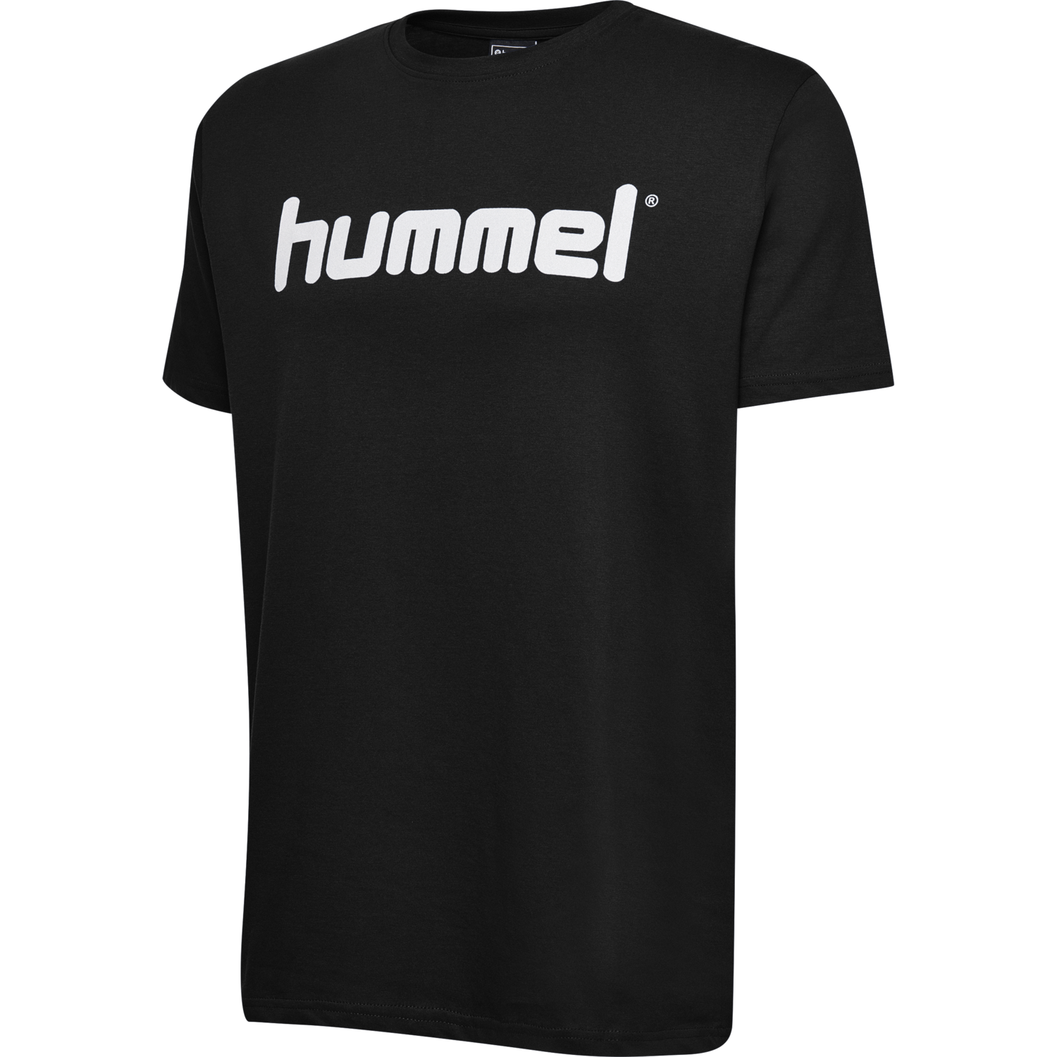 HUMMEL GO KIDS COTTON LOGO T-SHIRT S/S, BLACK, packshot