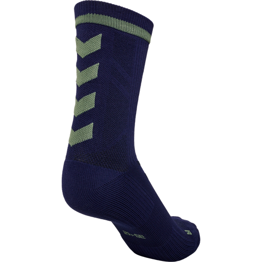 ELITE INDOOR SOCK LOW PA, MARINE/DUCK GREEN, packshot
