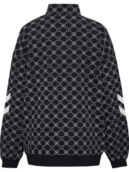hmlOVERSIZED HALFZIP DBU ROTATE, BLACK hmlOVERSIZED HALFZIP DBU ROTATE, BLACK, packshot