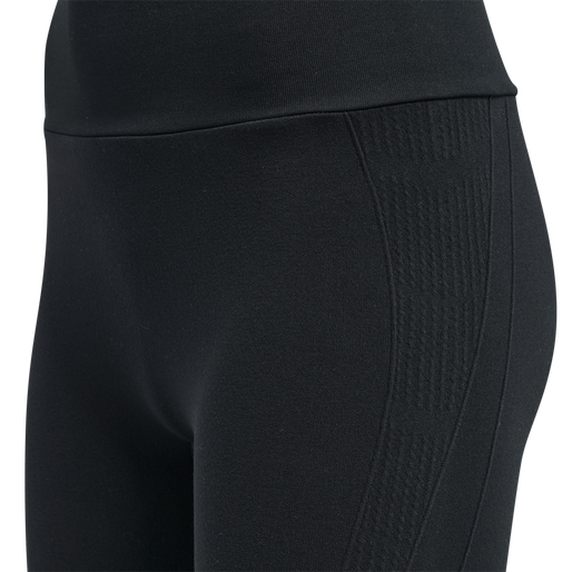 hmlMT FLOW SEAMLESS HW TIGHTS, BLACK, packshot