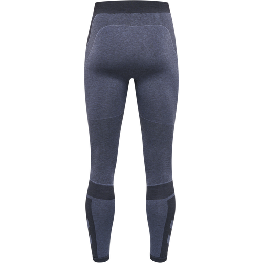 hmlTE MIKE SEAMLESS TIGHTS, BLACK/ASPHALT MELANGE hmlTE MIKE SEAMLESS TIGHTS, BLACK/ASPHALT MELANGE, packshot