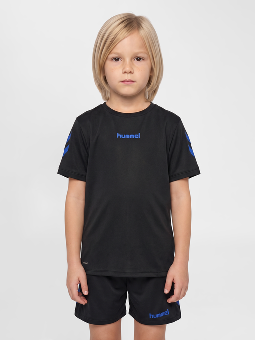 hmlBLAZE CLUB 26 POLY SET KIDS, BLACK/BLUE, model