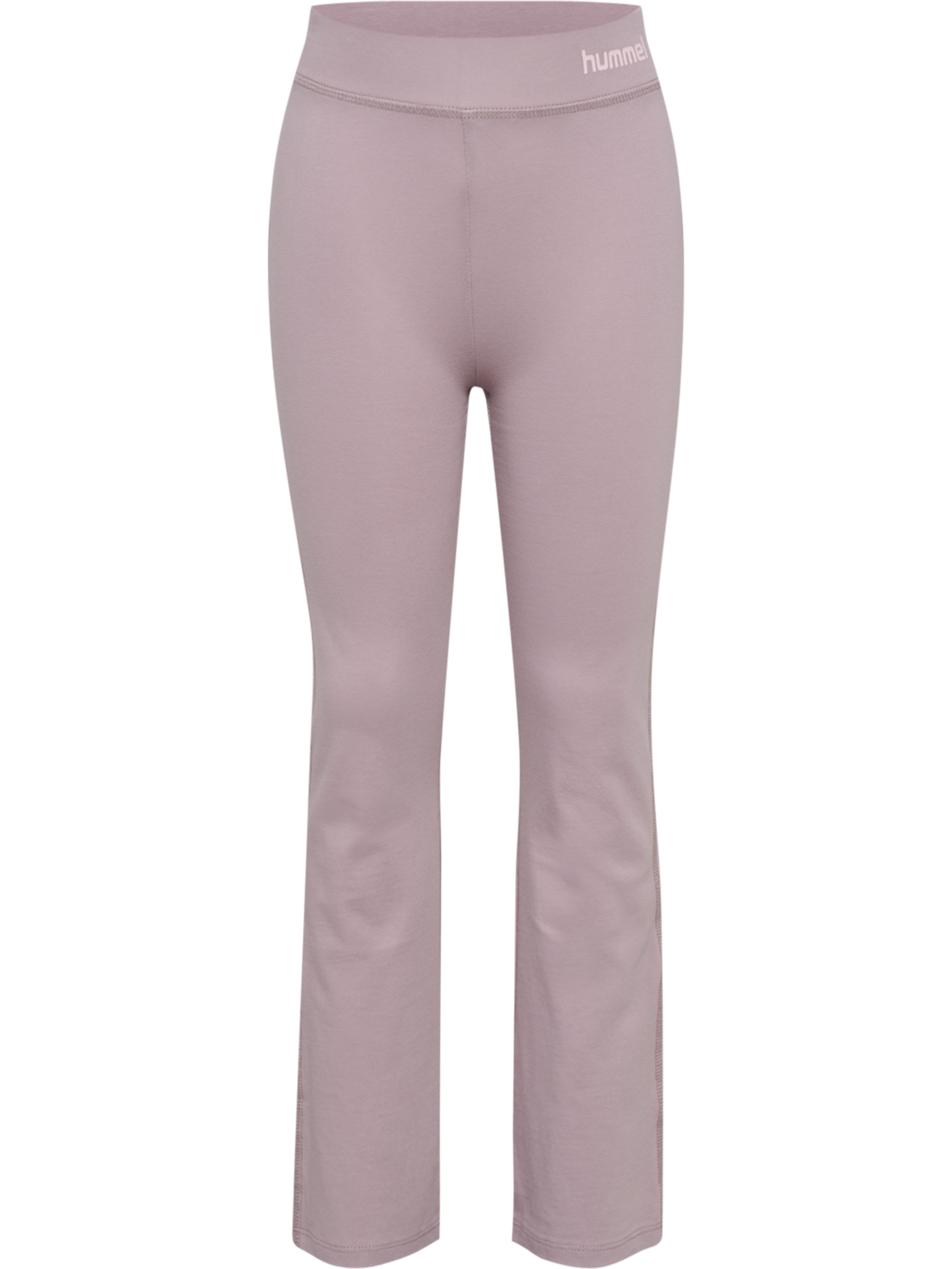 hmlJR HIGH RISE FLARED TIGHTS, SEA FOG, packshot