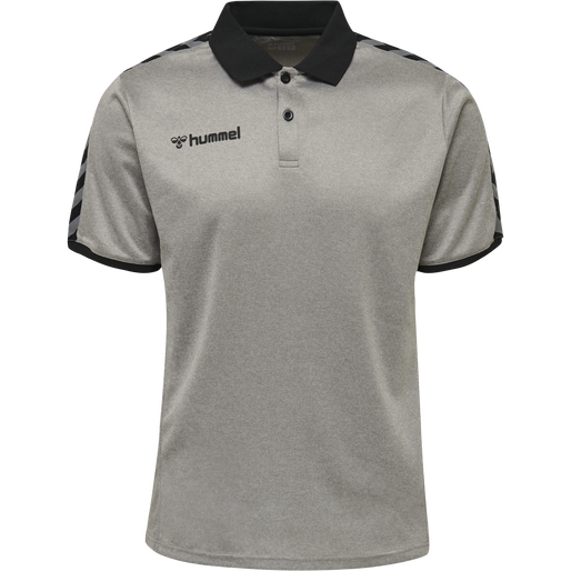 hmlAUTHENTIC FUNCTIONAL POLO, GREY MELANGE hmlAUTHENTIC FUNCTIONAL POLO, GREY MELANGE, packshot