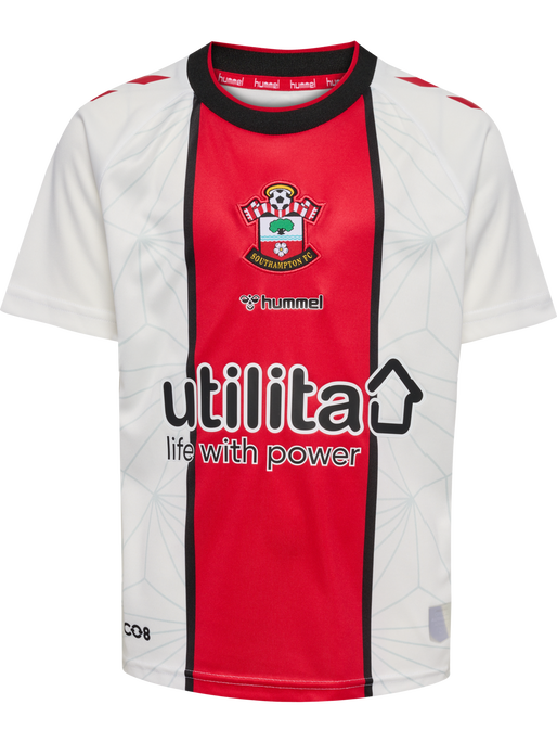 SOU 22/23 HOME JERSEY S/S KIDS, WHITE/RED, packshot