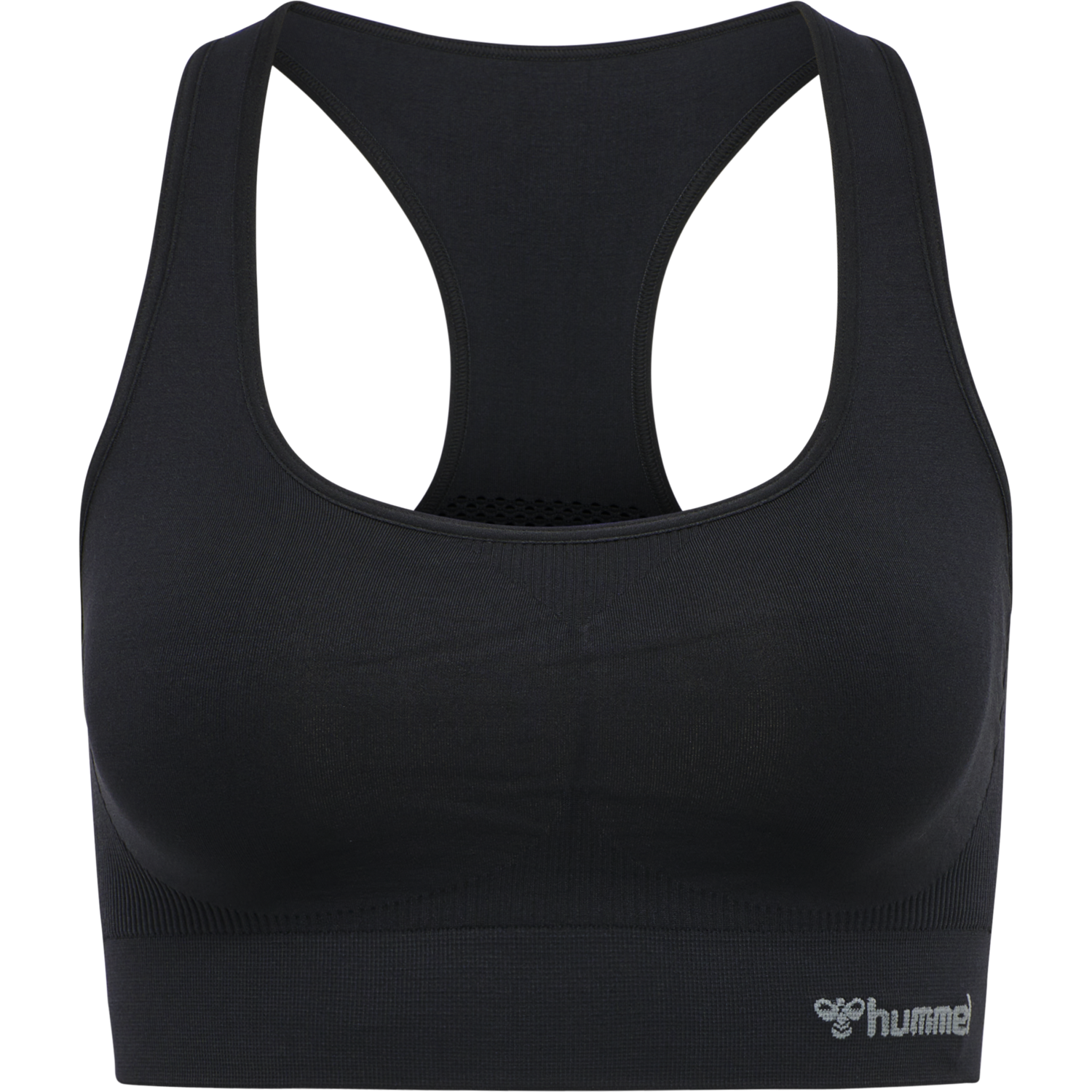 hmlTIF SEAMLESS SPORTS TOP, BLACK, packshot