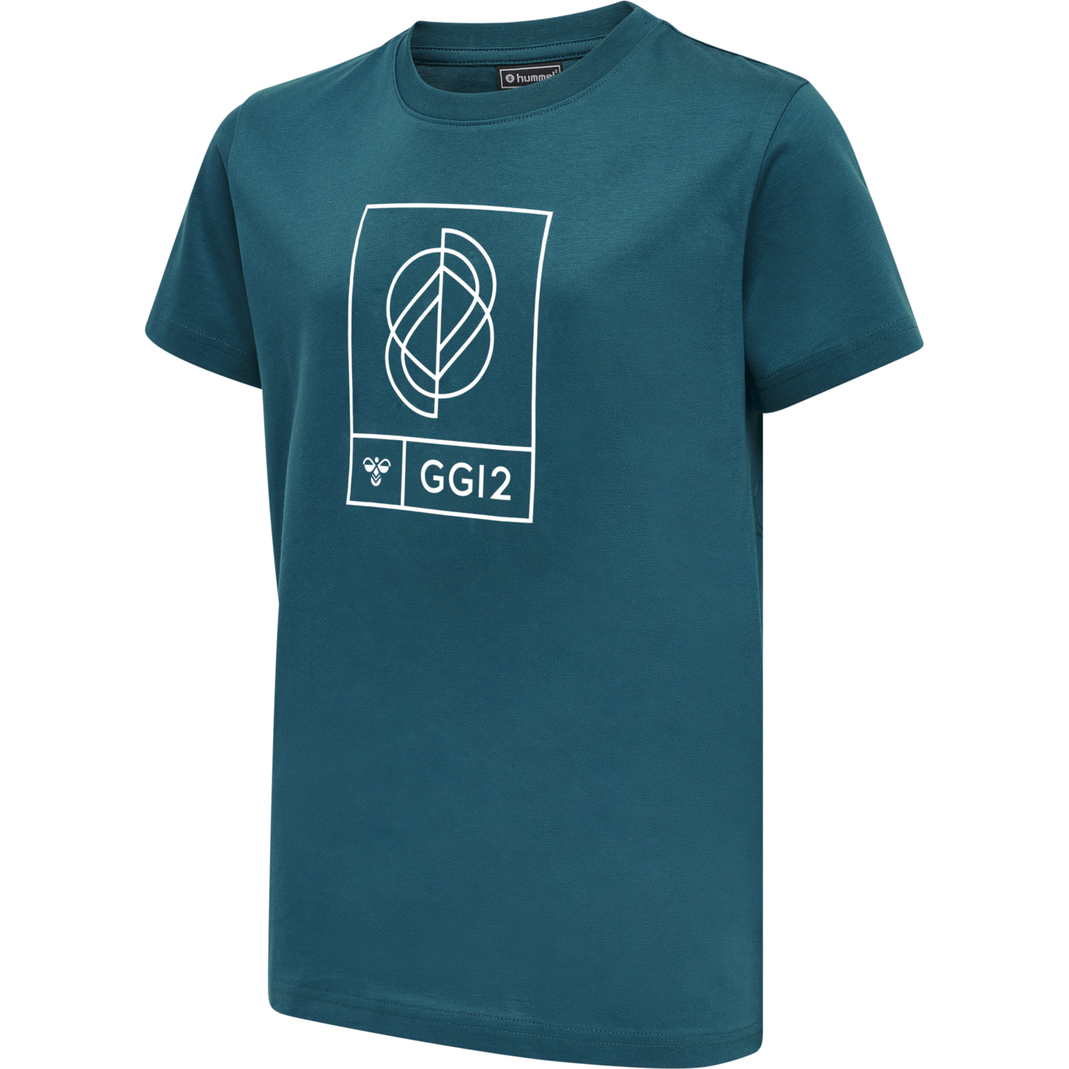 hmlGG12 T-SHIRT S/S KIDS, DEEP LAGOON, packshot