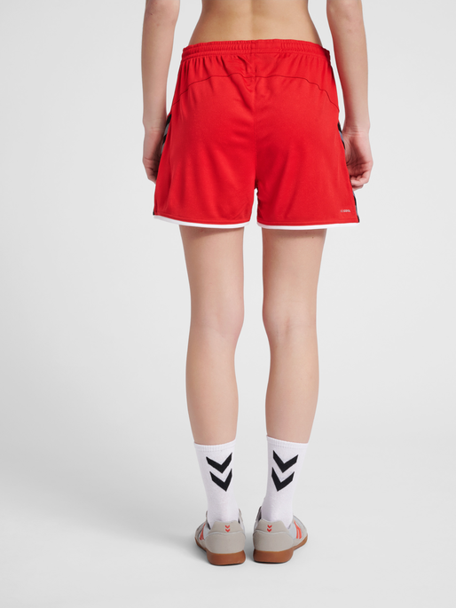 hmlAUTHENTIC POLY SHORTS WOMAN, TRUE RED, model