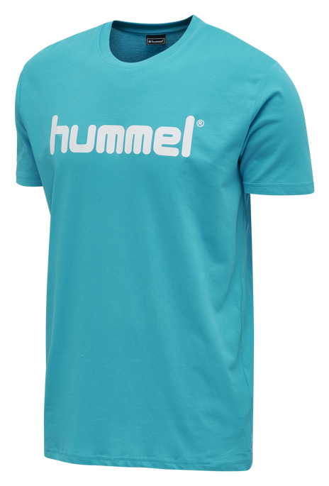 HUMMEL GO COTTON LOGO T-SHIRT S/S, !BLUEBIRD, packshot