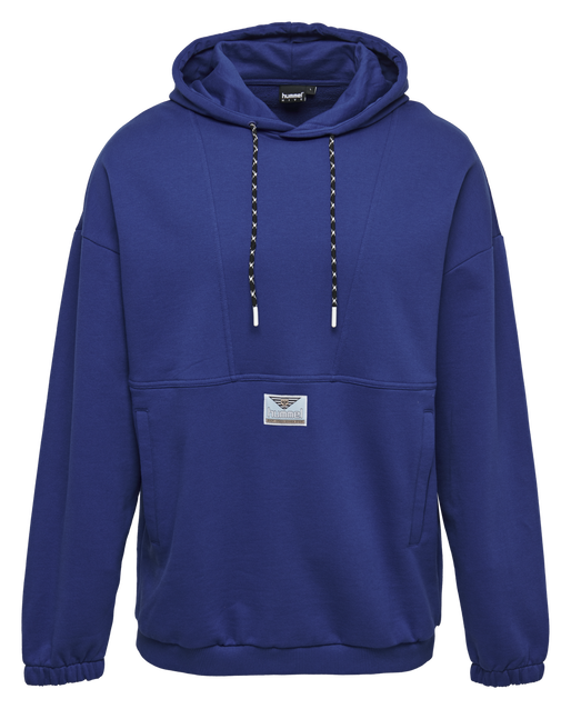 hmlHYGGE LOOSE HOODIE, MAZARINE BLUE, packshot