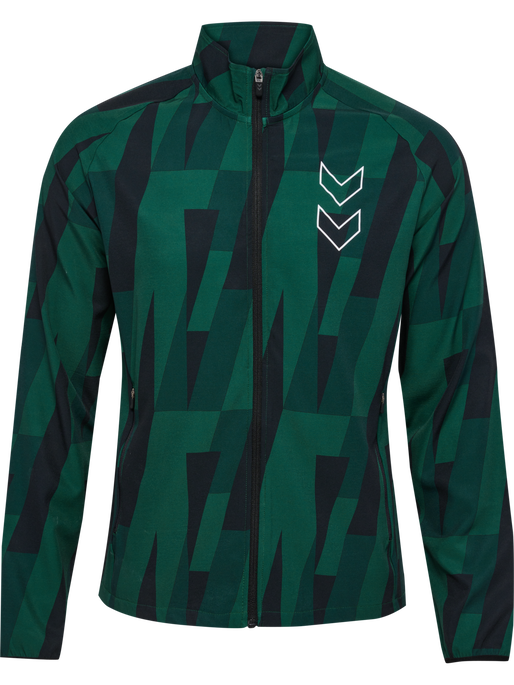 hmlCOURT AOP JACKET, RAIN FOREST, packshot