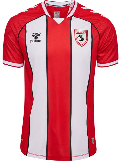 SAMSUNSPOR STRIPED JERSEY S/S 24/25, TRUE RED/WHITE, packshot