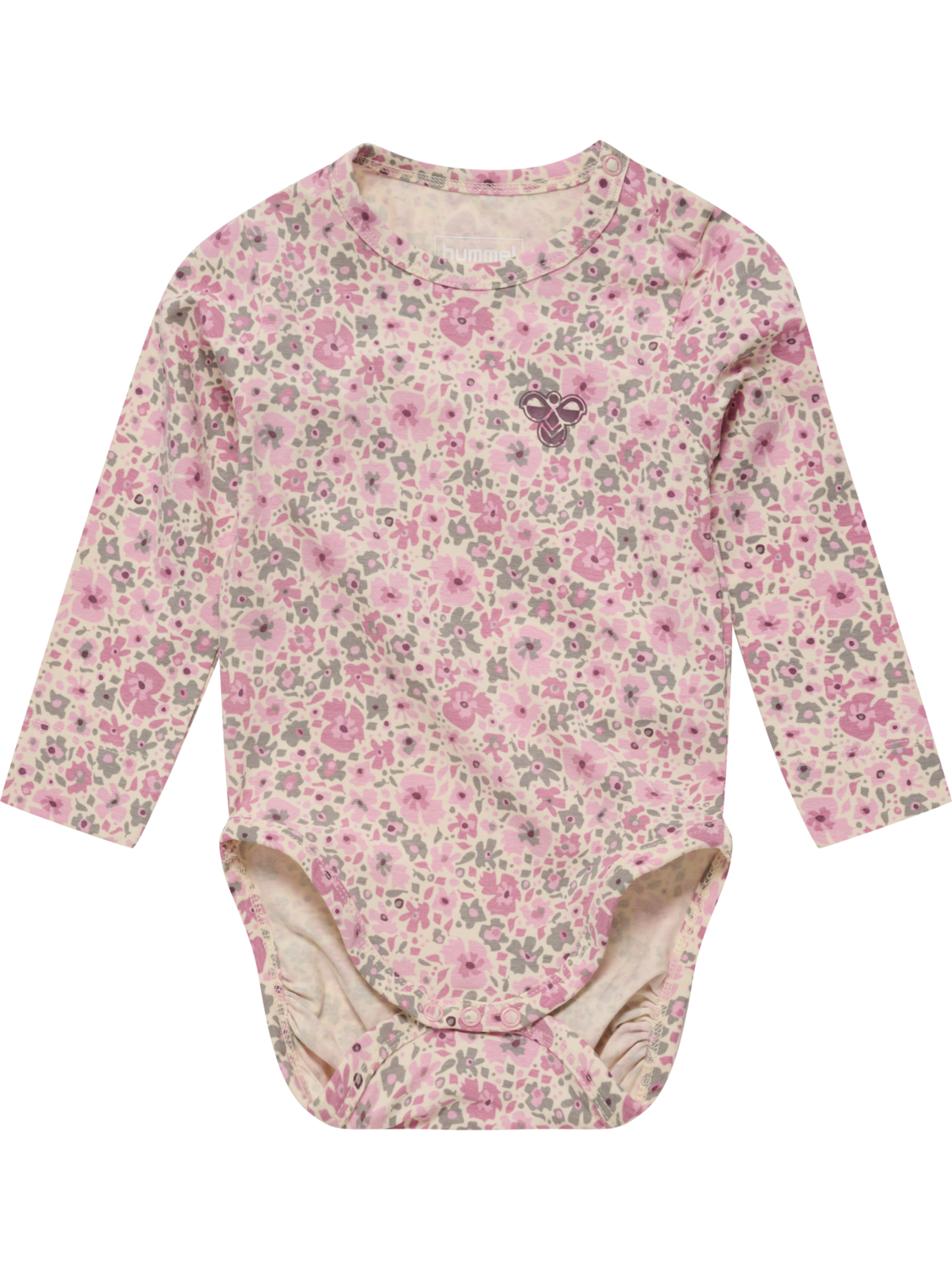 hmlMINI FLOWER AOP BODY L/S, PINK NECTAR, packshot