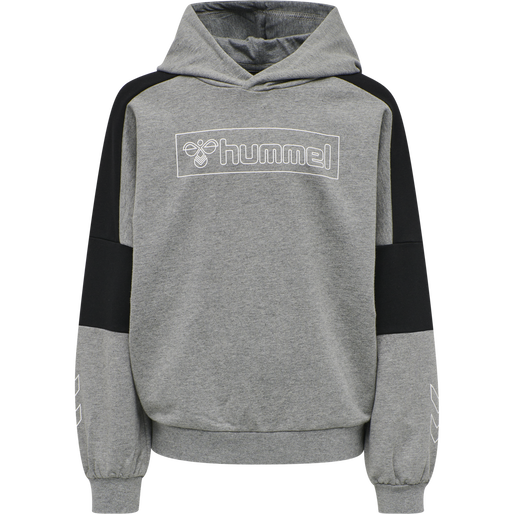 hmlBOXLINE HOODIE, MEDIUM MELANGE, packshot