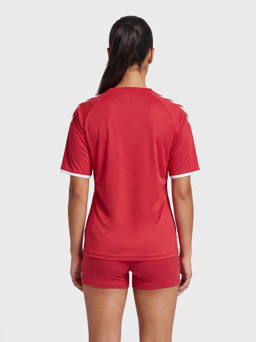 hmlCORE VOLLEY TEE WO, TRUE RED, model