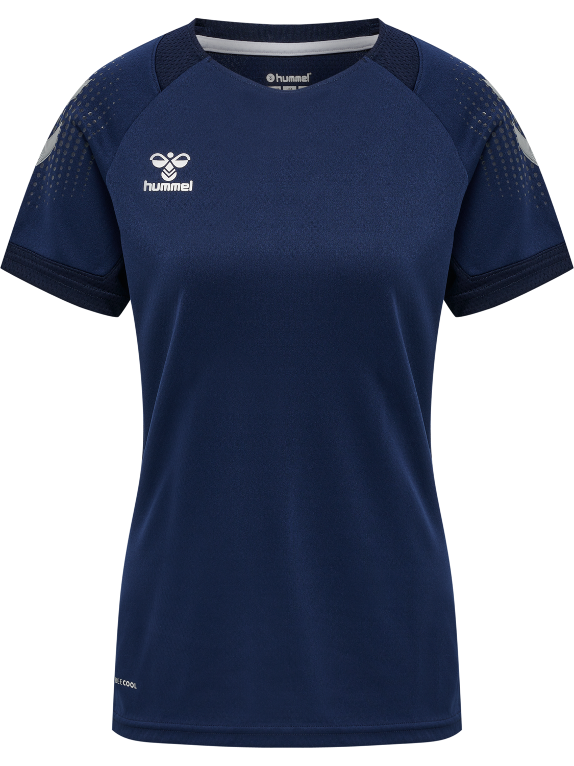 hmlLEAD WOMENS S/S POLY JERSEY, MARINE, packshot