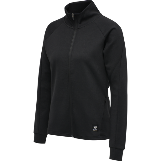 hmlESSI ZIP JACKET , BLACK, packshot