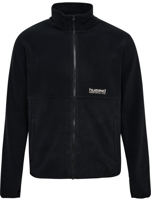 hmlPULSE FLEECE JACKET, BLACK hmlPULSE FLEECE JACKET, BLACK, packshot