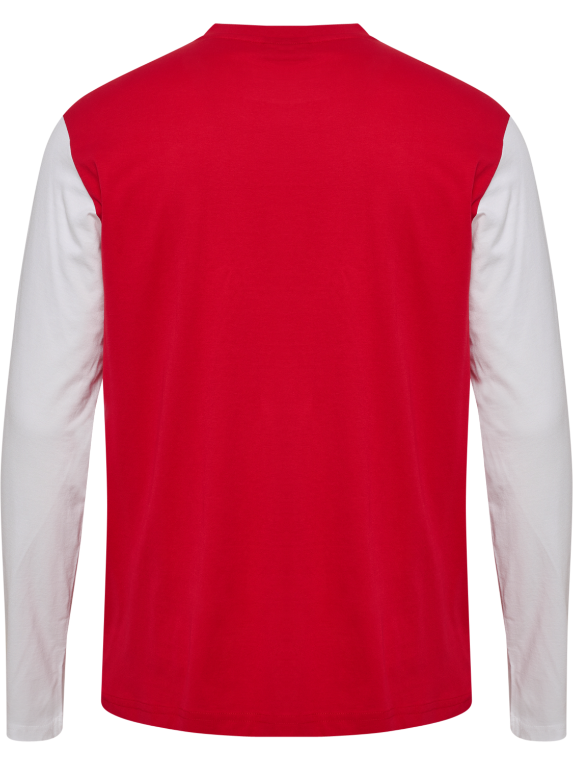 DBU 26 FAN RED-WHITE TEE LS, TANGO RED/WHITE, packshot