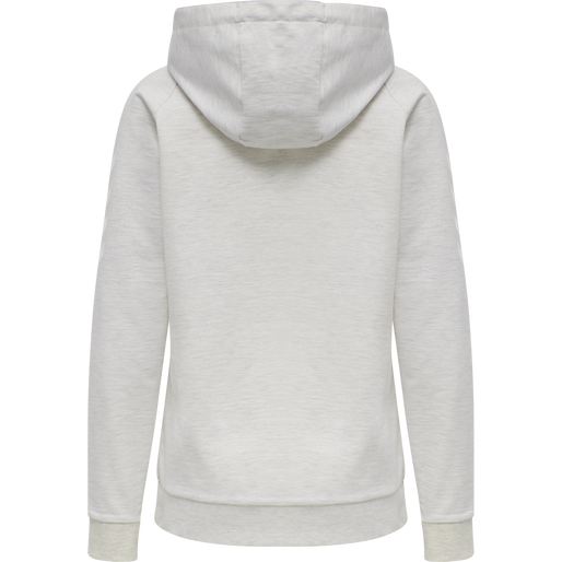 HMLGO COTTON HOODIE WOMAN, EGRET MELANGE, packshot