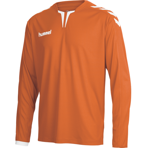 CORE LS POLY JERSEY, TANGERINE PR, packshot