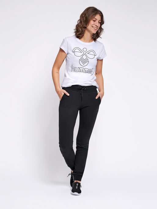 hmlNONI REGULAR PANTS, BLACK, model