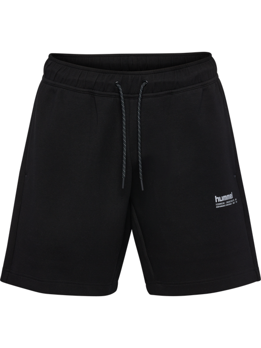 hmlTECH FLEECE SHORTS, BLACK, packshot