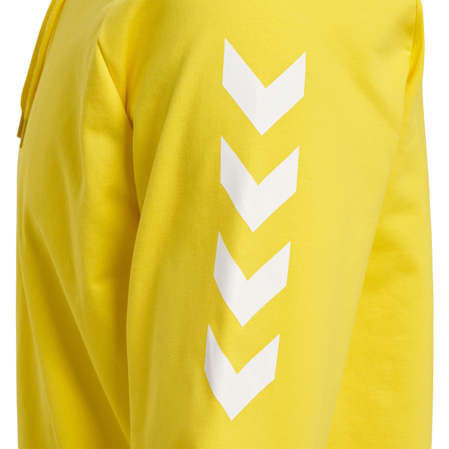 HUMMEL GO COTTON HOODIE, BLAZING YELLOW, packshot