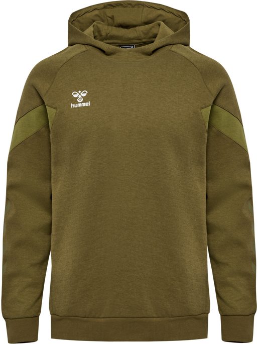 hmlTRAVEL SWEAT HOODIE, MILITARY OLIVE, packshot
