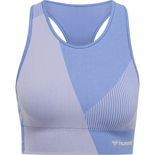 hmlMT UNITE SEAMLESS SPORTS TOP, MARINA/LAVENDER, packshot