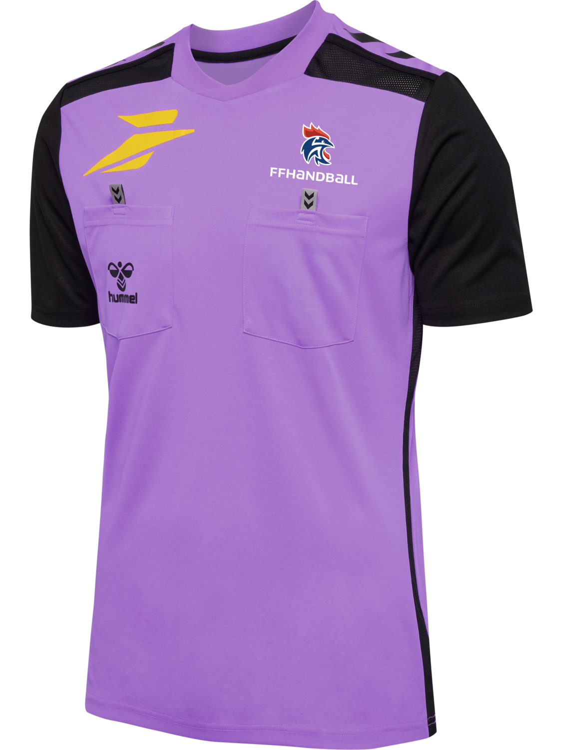 FFHB NEW REFEREE JERSEY S/S, SAND VERBENA WO SPONSOR, packshot